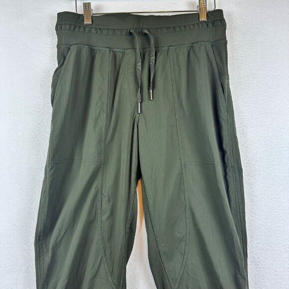 Lululemon Athletica Olive Green Joggers Womens 6 Athleisure Active Gym Running - Picture 3 of 14